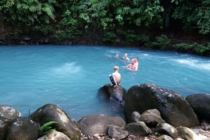 Natural Swimming Pool in the Celeste River is the final tour destination